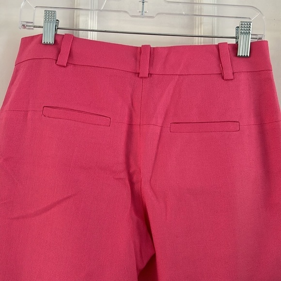 Diane Von Furstenburg Georginn Two Bright Pink Tapered Leg Crop Pants - 2 - Picture 3 of 10